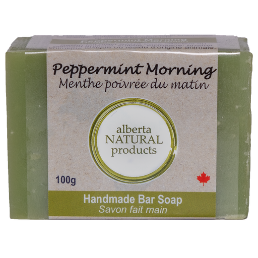 [006617] Peppermint Morning Labelled Bar Soap