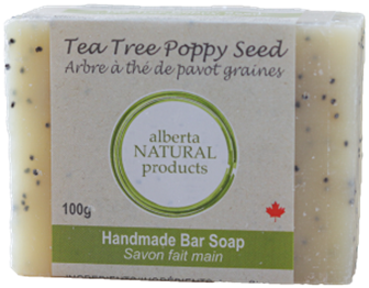 [006629] Tea Tree Poppy Seed Labelled Bar Soap